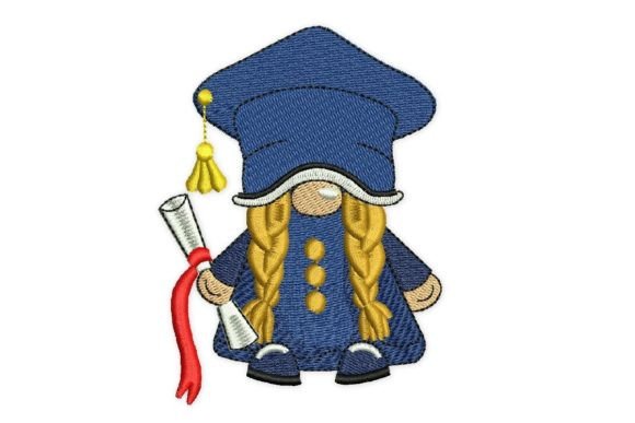 Graduate Girl Gnome: A Seasonal Embroidery Review