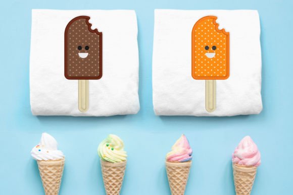 Review: Happy Ice Cream Bar Popsicle Applique for Merch