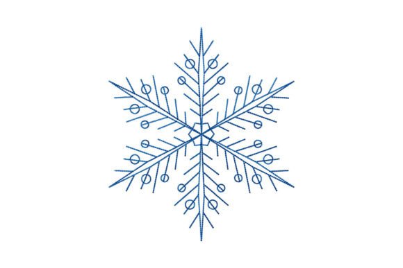 Snowflake with Circles: A Festive Embroidery Review